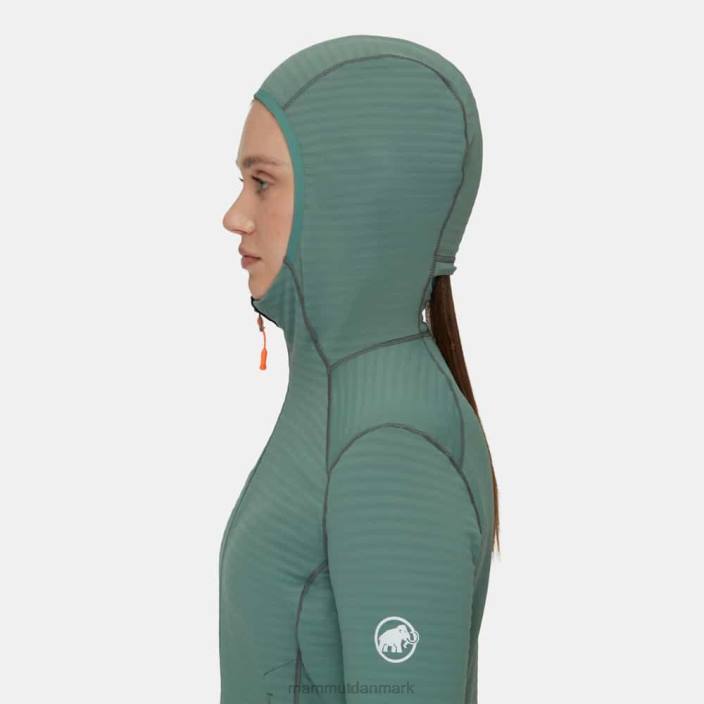 Mammut Kvinder taiss light ml hættejakke mørk jade-sort 2TDP986