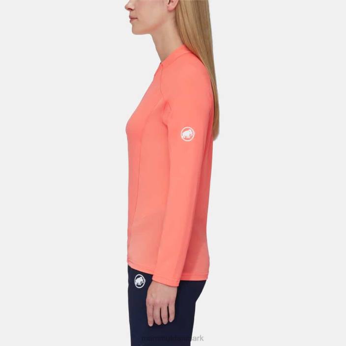 Mammut Kvinder aenergy fl langærmet halv lynlås laks-terracotta 2TDP135