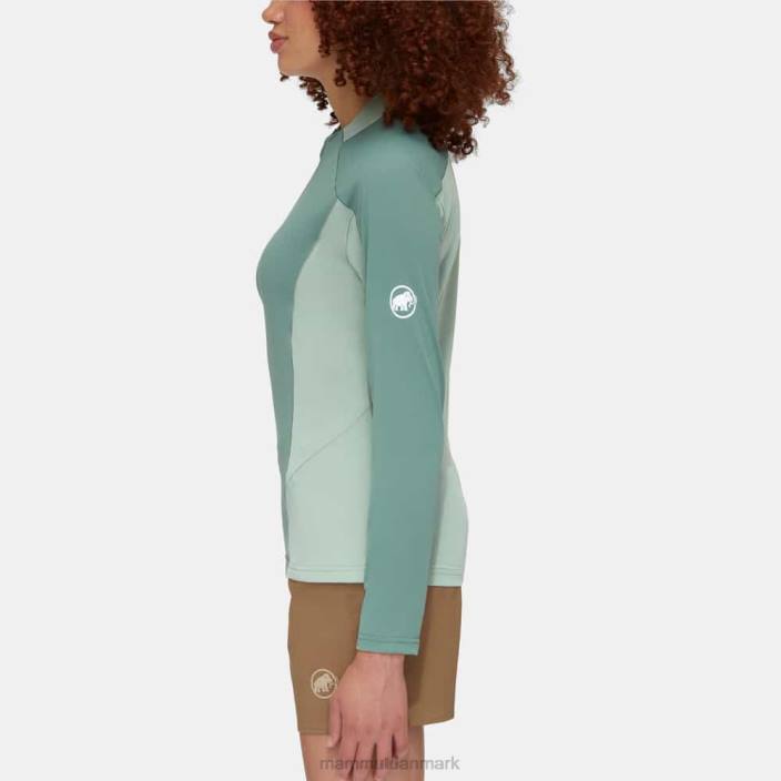 Mammut Kvinder aenergy fl langærmet halv lynlås mørk jade-jade 2TDP847