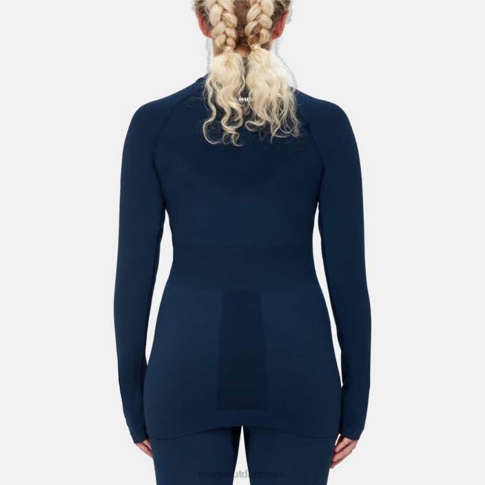 Mammut Kvinder trift langærmet halv lynlås marine 2TDP222