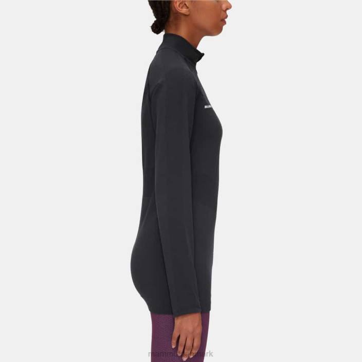 Mammut Kvinder trift langærmet halv lynlås sort 2TDP1049