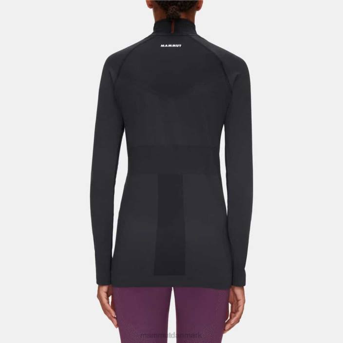 Mammut Kvinder trift langærmet halv lynlås sort 2TDP1049