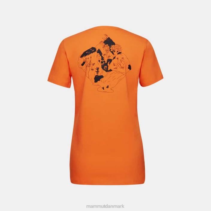 Mammut Kvinder massone t-shirt crag mørk mandarin 2TDP1090