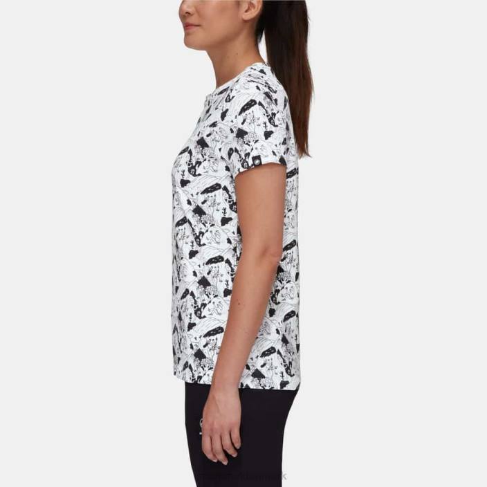 Mammut Kvinder massone t-shirt klatrescene hvid sort 2TDP257
