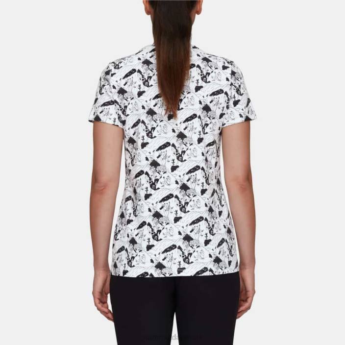 Mammut Kvinder massone t-shirt klatrescene hvid sort 2TDP257