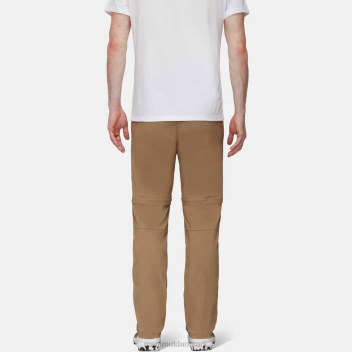Mammut Mænd vandrebukser med lynlås mørkt sand 2TDP1125