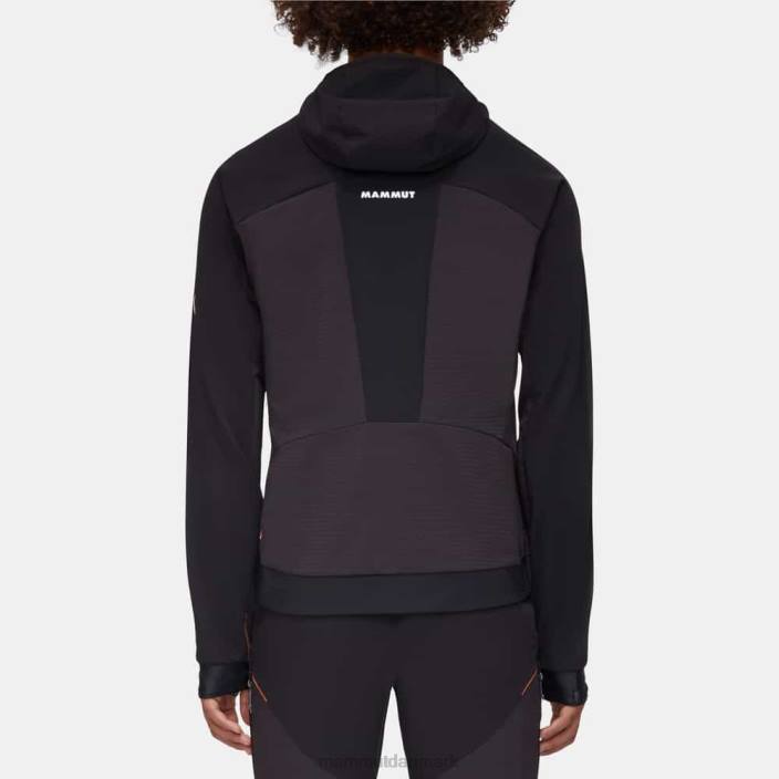 Mammut Mænd aenergy so hybrid hættejakke sort-levende orange 2TDP14