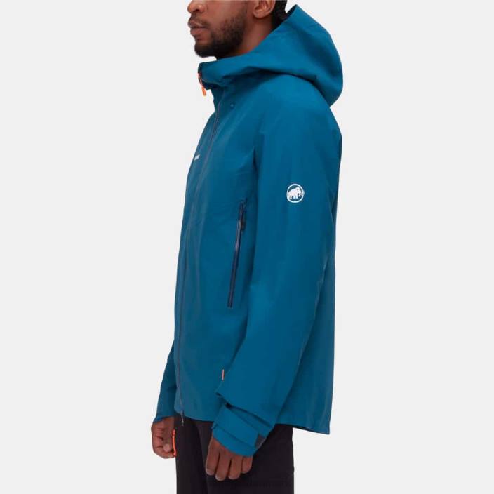 Mammut Mænd krater iv hs hættejakke dyb is 2TDP661