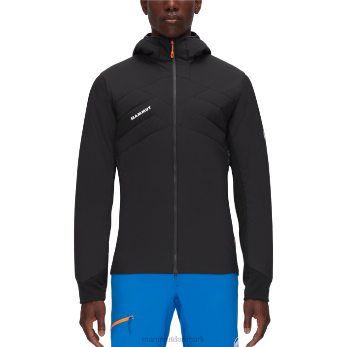 Mammut Mænd rim light i flex hættejakke sort-fantom 2TDP757