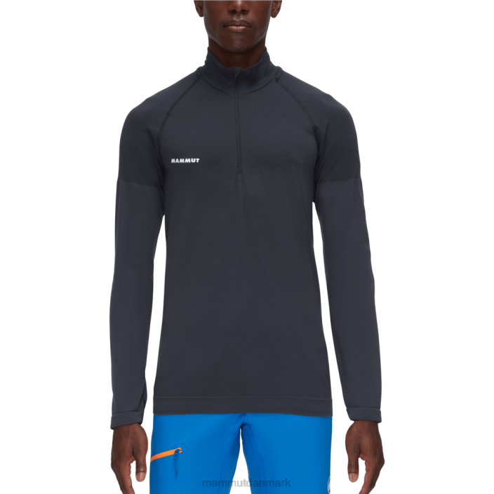 Mammut Mænd trift langærmet halv lynlås sort 2TDP223