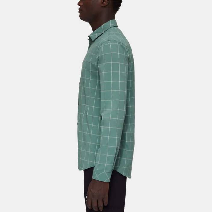 Mammut Mænd bjerg langærmet skjorte mørk jade-jade 2TDP1028