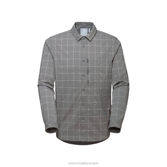 Mammut Mænd bjerg langærmet skjorte titanium-granit 2TDP211