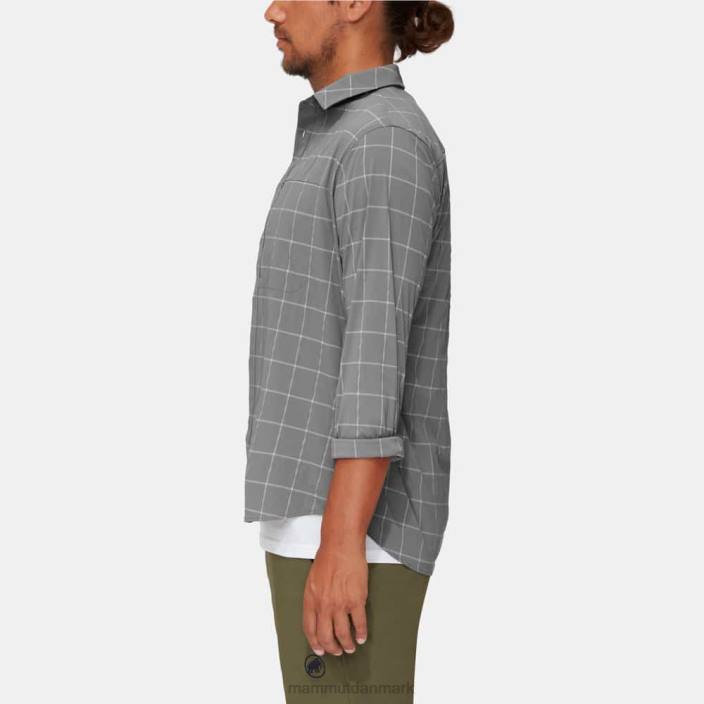 Mammut Mænd bjerg langærmet skjorte titanium-granit 2TDP211