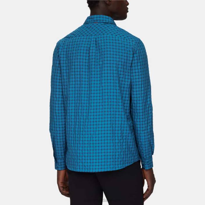 Mammut Mænd lenni langærmet skjorte dyb is-marine 2TDP916