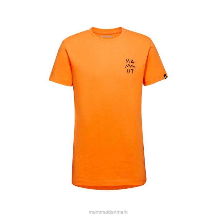 Mammut Mænd Massone t-shirt bogstaver mørk mandarin 2TDP807