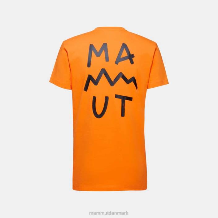 Mammut Mænd Massone t-shirt bogstaver mørk mandarin 2TDP807