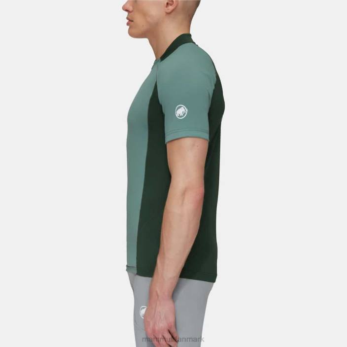 Mammut Mænd aenergy fl t-shirt med halv lynlås mørke jade-træer 2TDP854