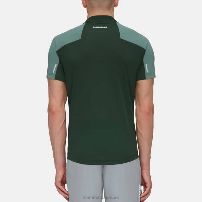 Mammut Mænd aenergy fl t-shirt med halv lynlås mørke jade-træer 2TDP854