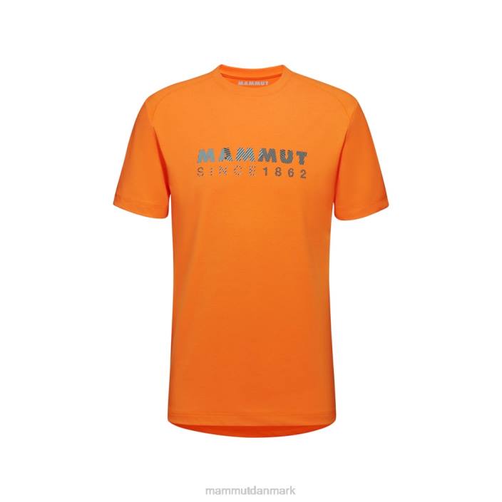 Mammut Mænd trovat t-shirt logo mørk mandarin 2TDP882