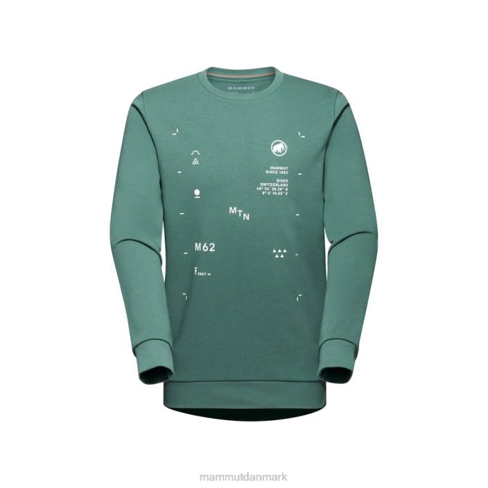 Mammut Mænd kerne ml crew neck peak mørk jade 2TDP144