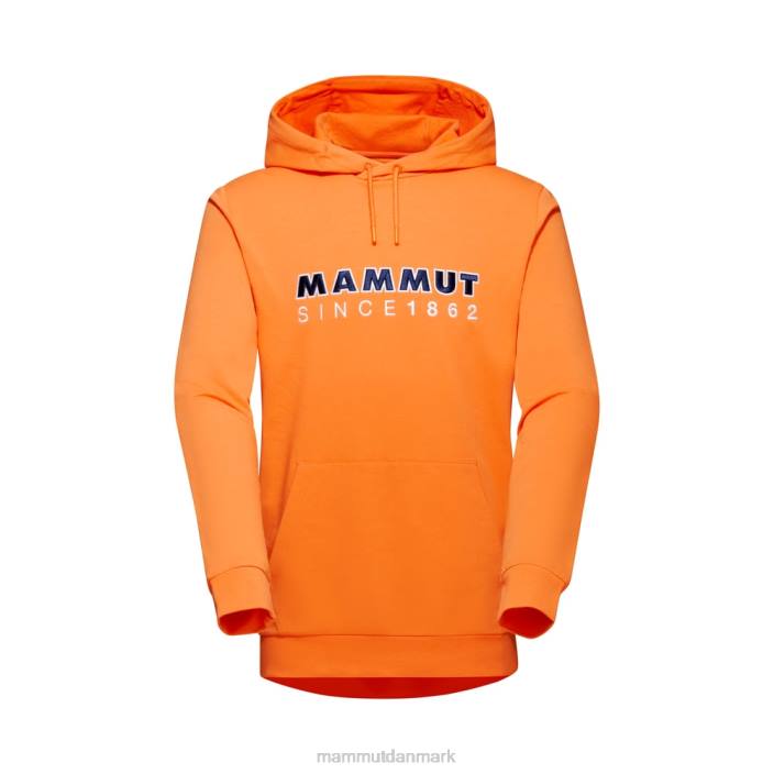 Mammut Mænd ml hættetrøje logo mørk mandarin 2TDP1111