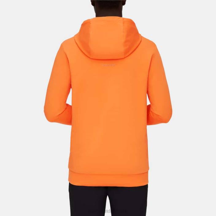 Mammut Mænd ml hættetrøje logo mørk mandarin 2TDP1111