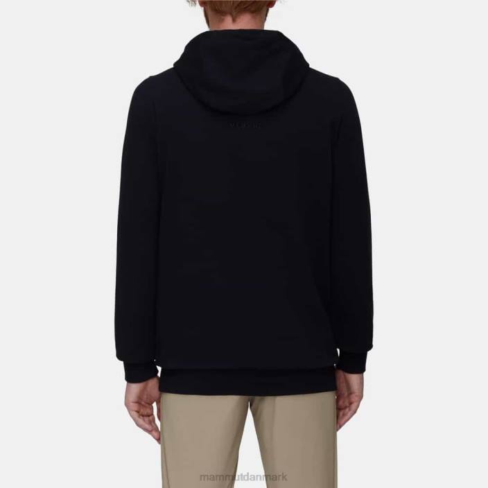 Mammut Mænd ml hættetrøje logo sort-krydret 2TDP260