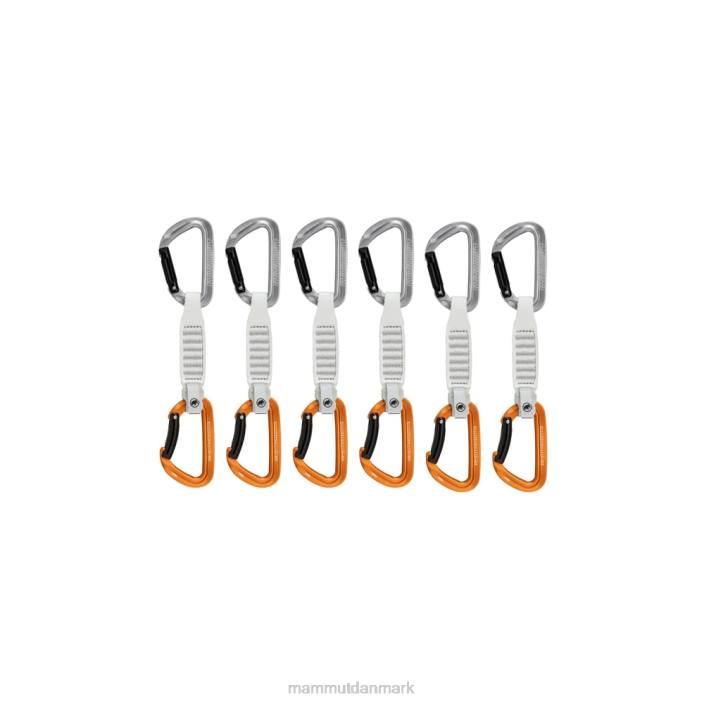 Mammut unisex afsender nøglelås 12 cm 6-pak quickdraws lys grå-guld 2TDP432