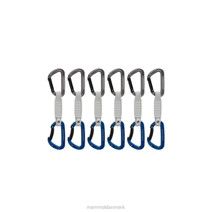 Mammut unisex arbejdshest nøglelås 12 cm 6-pack quickdraws grå-blå 2TDP439