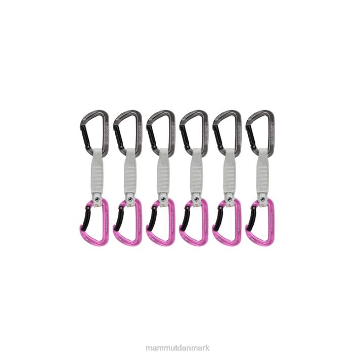 Mammut unisex arbejdshest nøglelås 12 cm 6-pack quickdraws grå-pink 2TDP1364