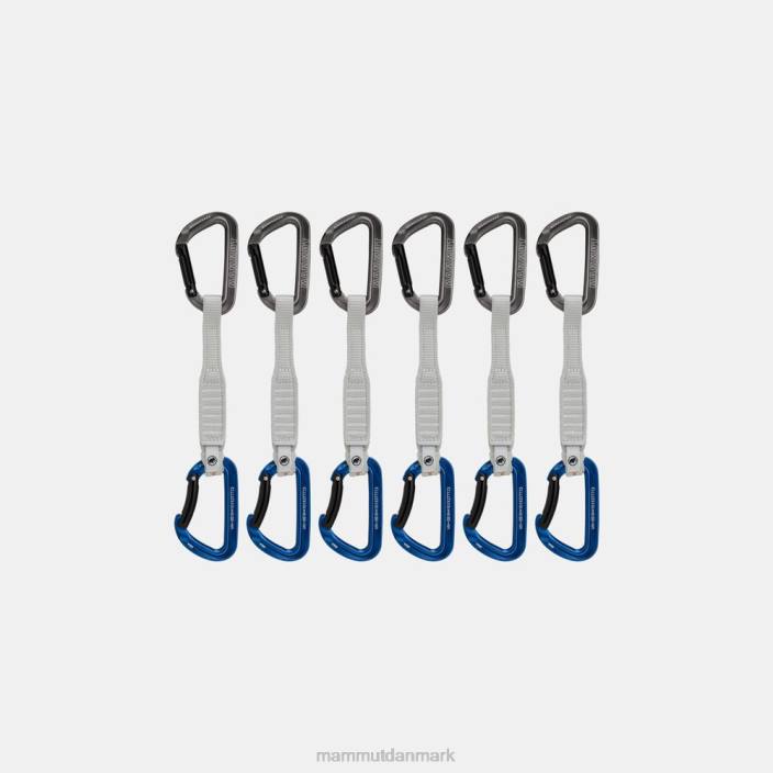 Mammut unisex arbejdshest nøglelås 17 cm 6-pack quickdraws grå-blå 2TDP436