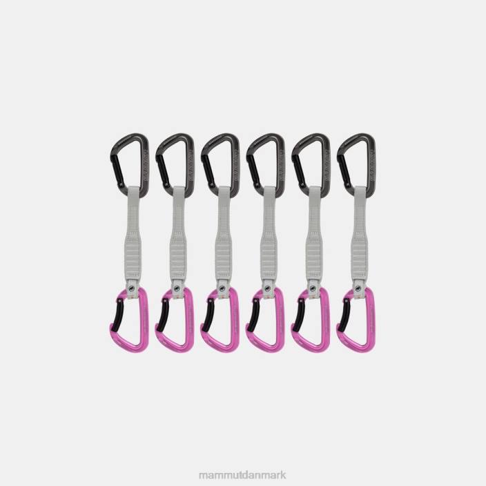 Mammut unisex arbejdshest nøglelås 17 cm 6-pack quickdraws grå-pink 2TDP1356