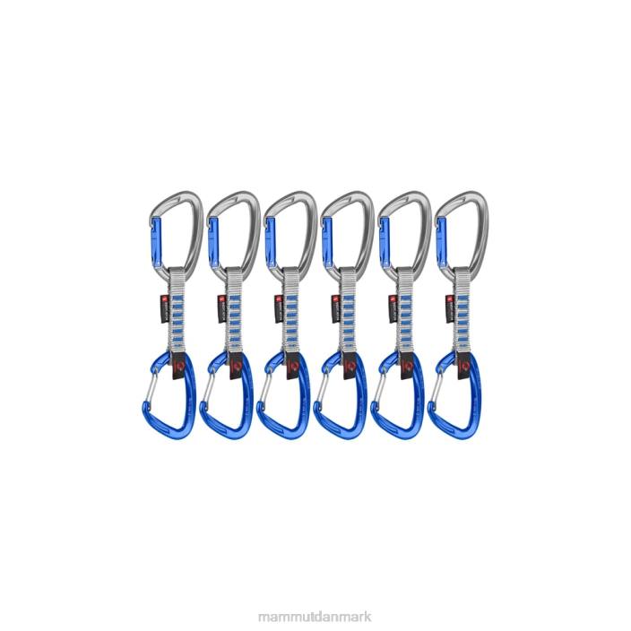 Mammut unisex crag keylock wire 10 cm indikator 6-pack quickdraws sølv-ultramarin 2TDP442